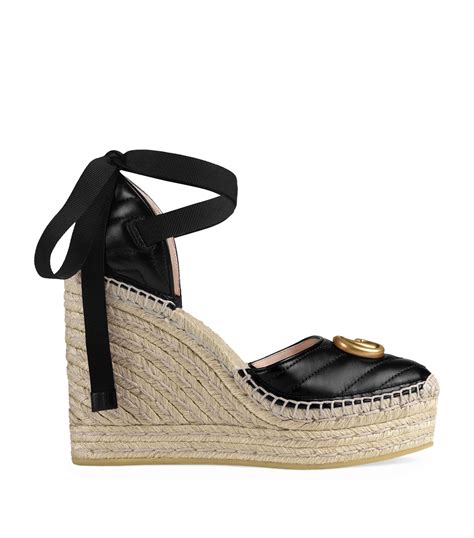 gucci leather espadrille sandals|Espadrillas Firmate Donna: Zeppe Firmate .